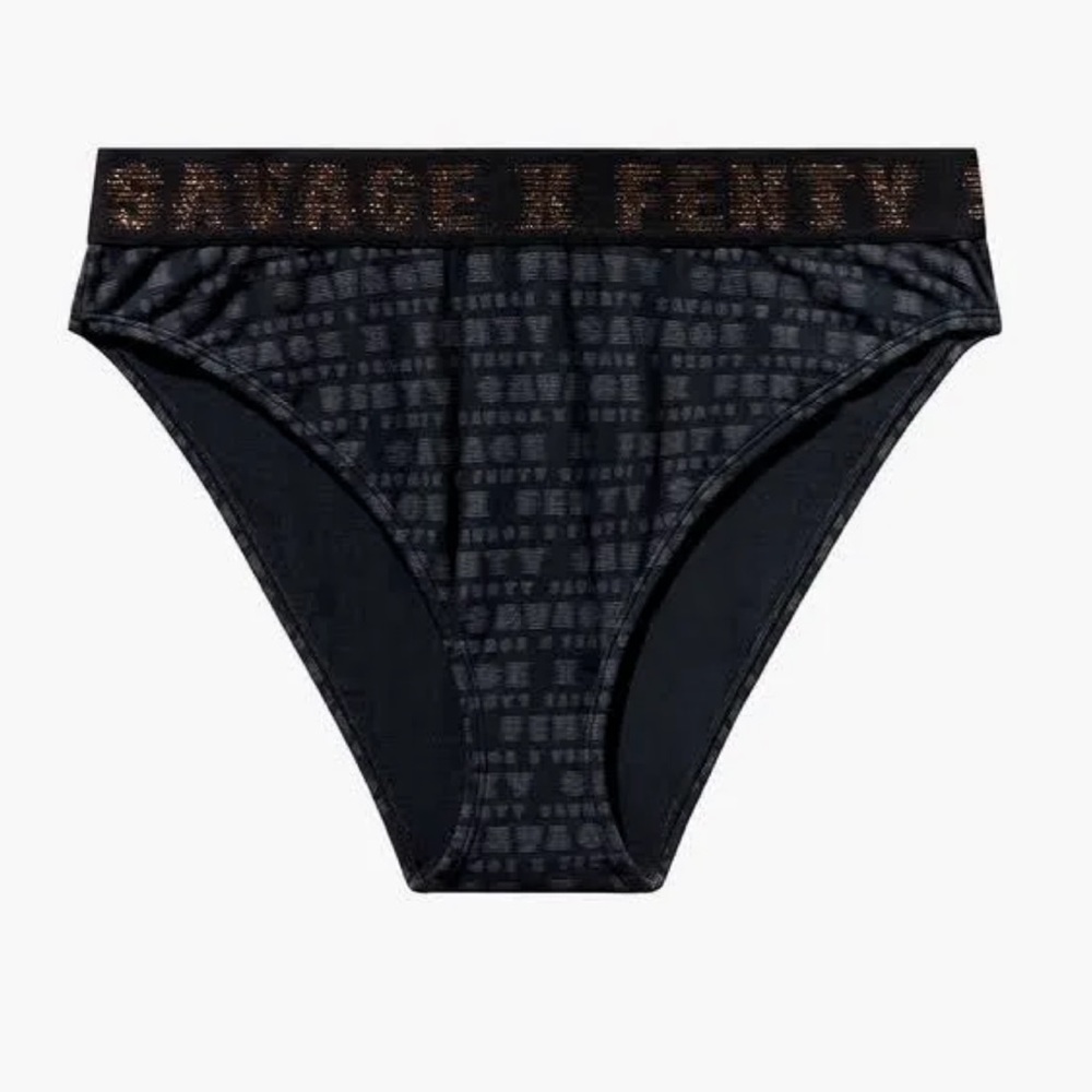 Savage X Curvy High Leg Bikini | Black | 1X